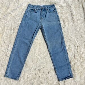 Adika Blue Straight-Leg High Rise Light Wash Rigid Jeans Womens Medium
